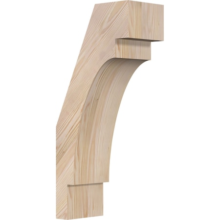 Ekena Millwork 5 1/2"W x 10"D x 22"H Merced Smooth Knee Brace, Douglas Fir BRC06X10X22MRC00SDF